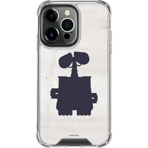 Disney Wall-E Silhouette iPhone 15 Pro Clear Case